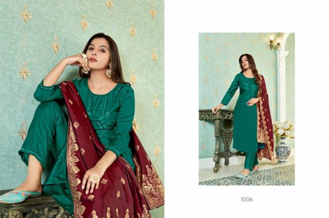 Gungroo By Sweety Chinon Silk Designer Kurti With Bottom Dupatta Wholesale Price In Surat